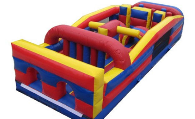 multi color element commercial grade obstacle course for kids