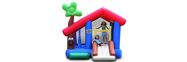playhouse indoor bouncer with kids
