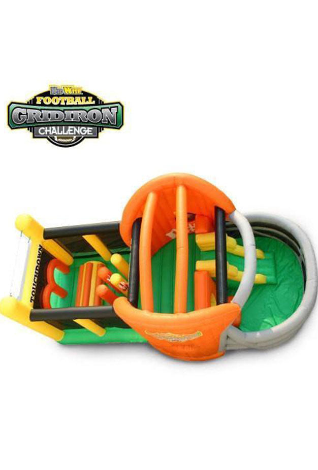 gridiron challenge - commercial inflatable obstacle courses for kids