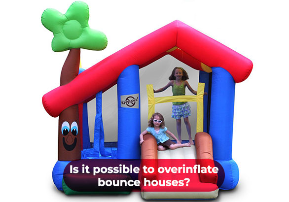 use powerful air blower to inflate your bounce house