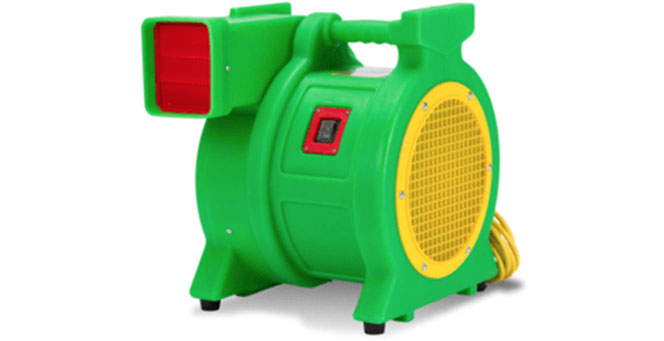 green blower for jumpy obstacle course for commercial usage