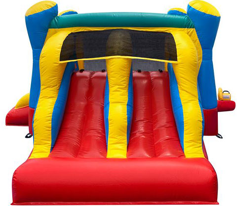 red-yellow bounce houses