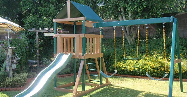 What is the Best Material to Put Under a Swing Set?