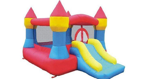 inflatable bounce house clearance with blower