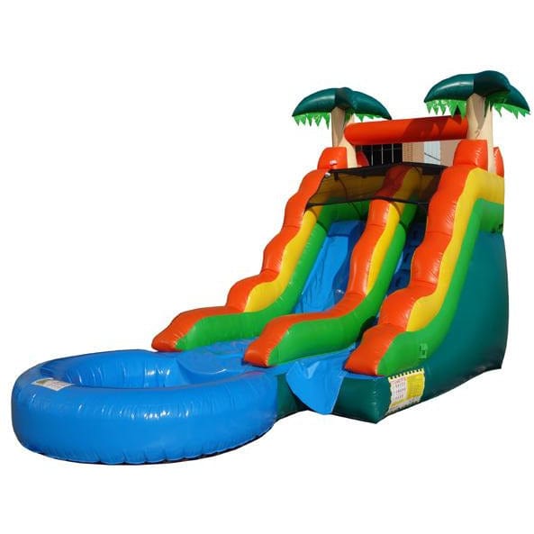 13 feet palm tree moonwalk usa water slide for sale