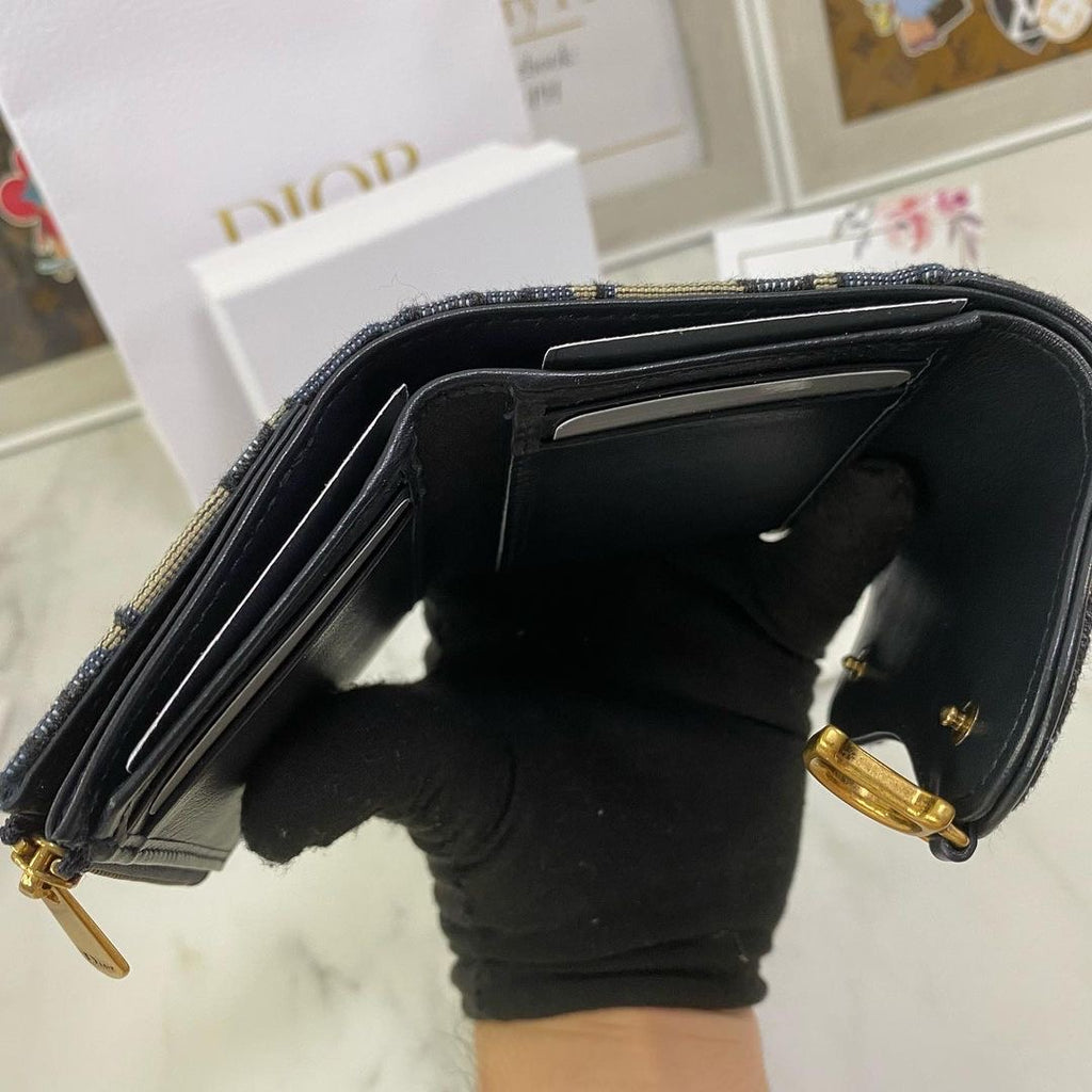 DIOR SADDLE ロータスウォレット | www.jarussi.com.br