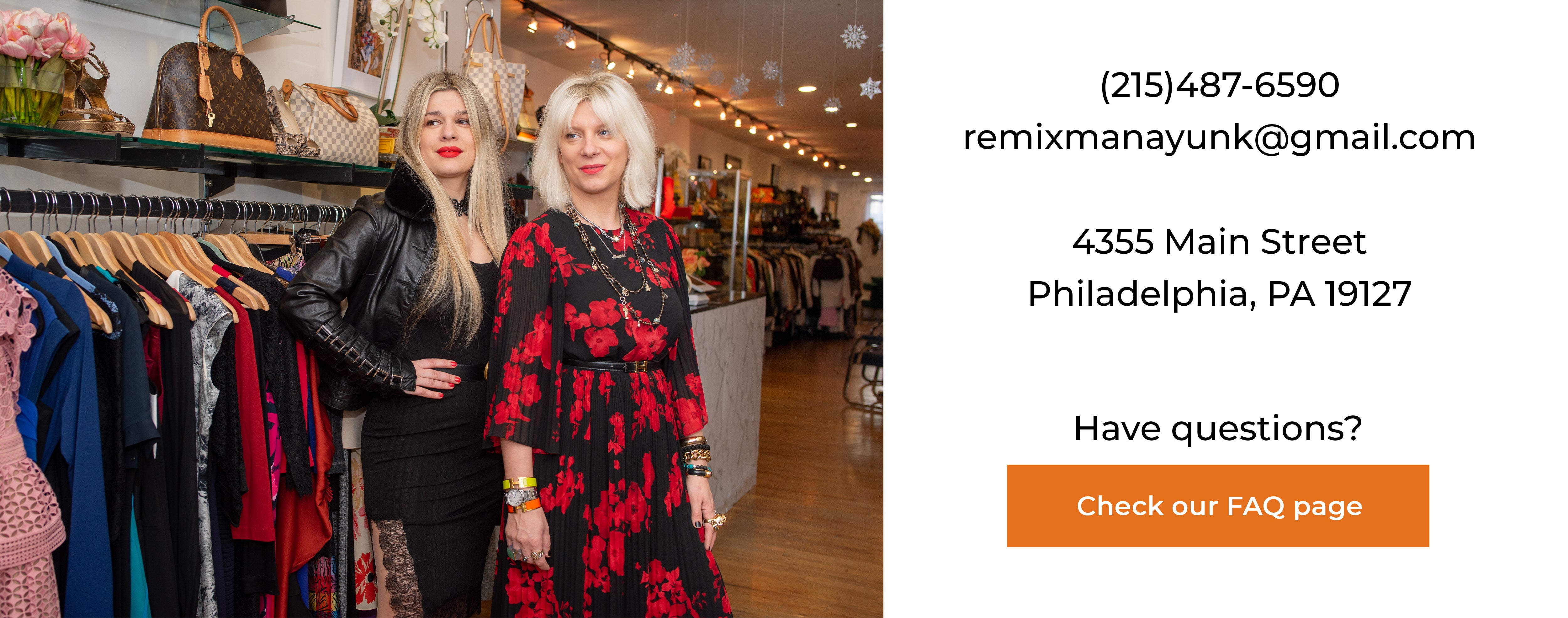 Remix Consignment Boutique Contact and Photo of Boutique Owners