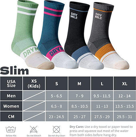 SLIM Waterproof Socks – Drymile