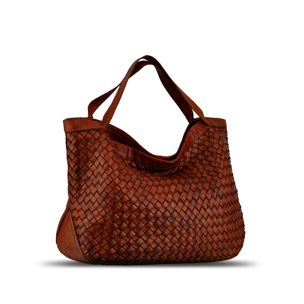 tan leather handbag