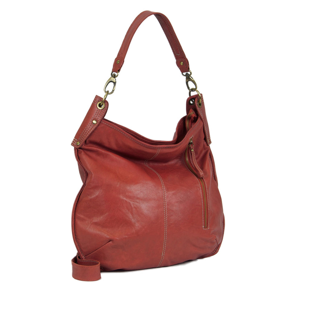 Manzoni Accessories - Persimmon Leather Crossbody / Shoulder Bag - A133