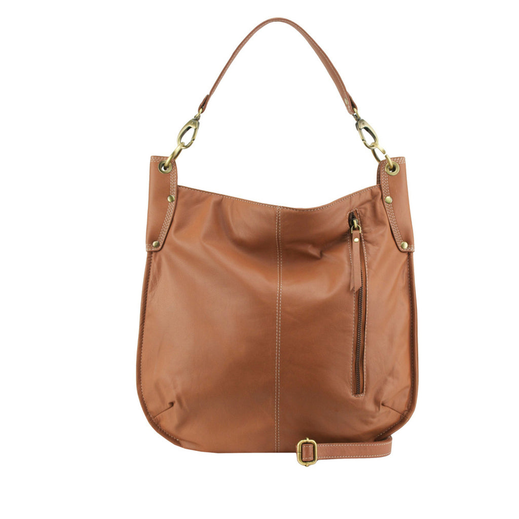 Manzoni Accessories - Tan Leather Crossbody / Shoulder Bag - A133