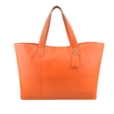 Manzoni Accessories - Tan Oversized Leather Tote - A219