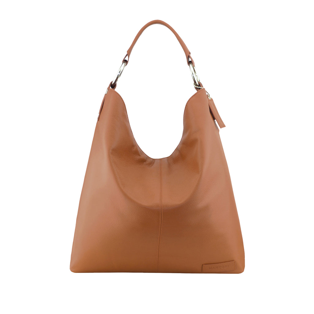 tan leather handbag