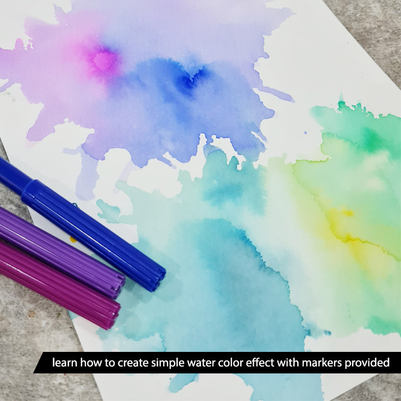 Corporate Basic Calligraphy Workshop with Watercolor Effect Background -  Make Your Own