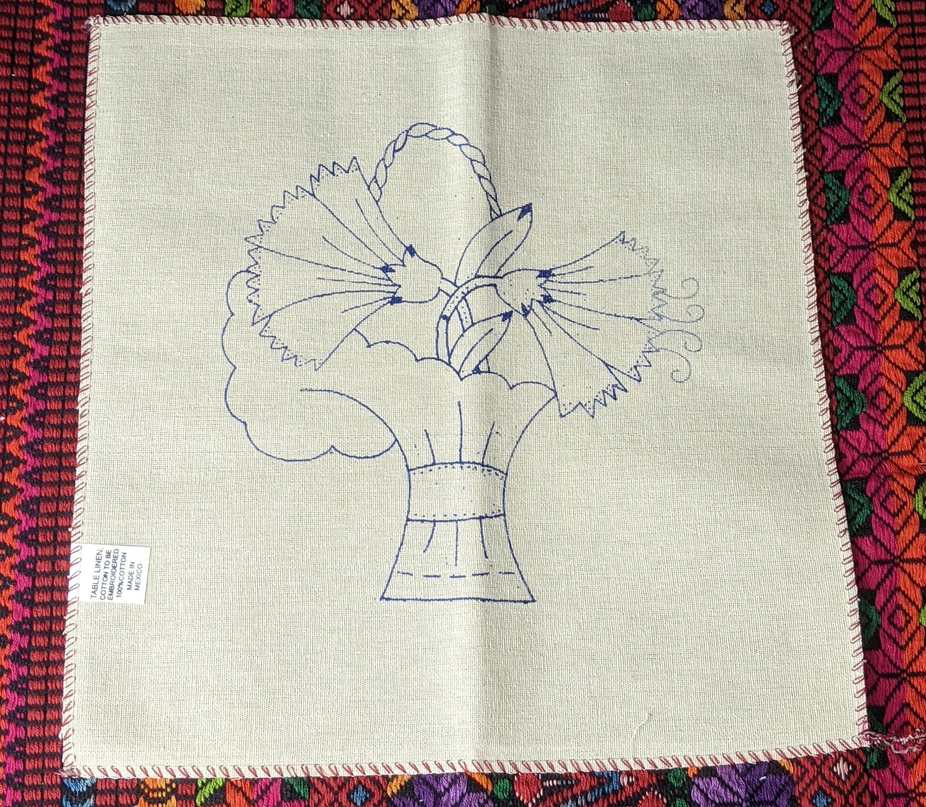 Servilleta 45cm X 50cm Tea Towel Table Linen Stamped Embroidery Fabric  Servilleta Para Bordar Bordado Fantasia 9/11 
