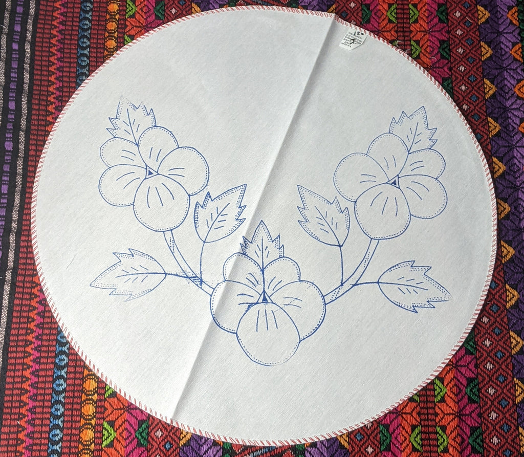 Derretido Compuesto esculpir Flower Embroidery Mat Table Tapestry Cloth (Flores Tapete Tela para Bo –  Bazar Mayan