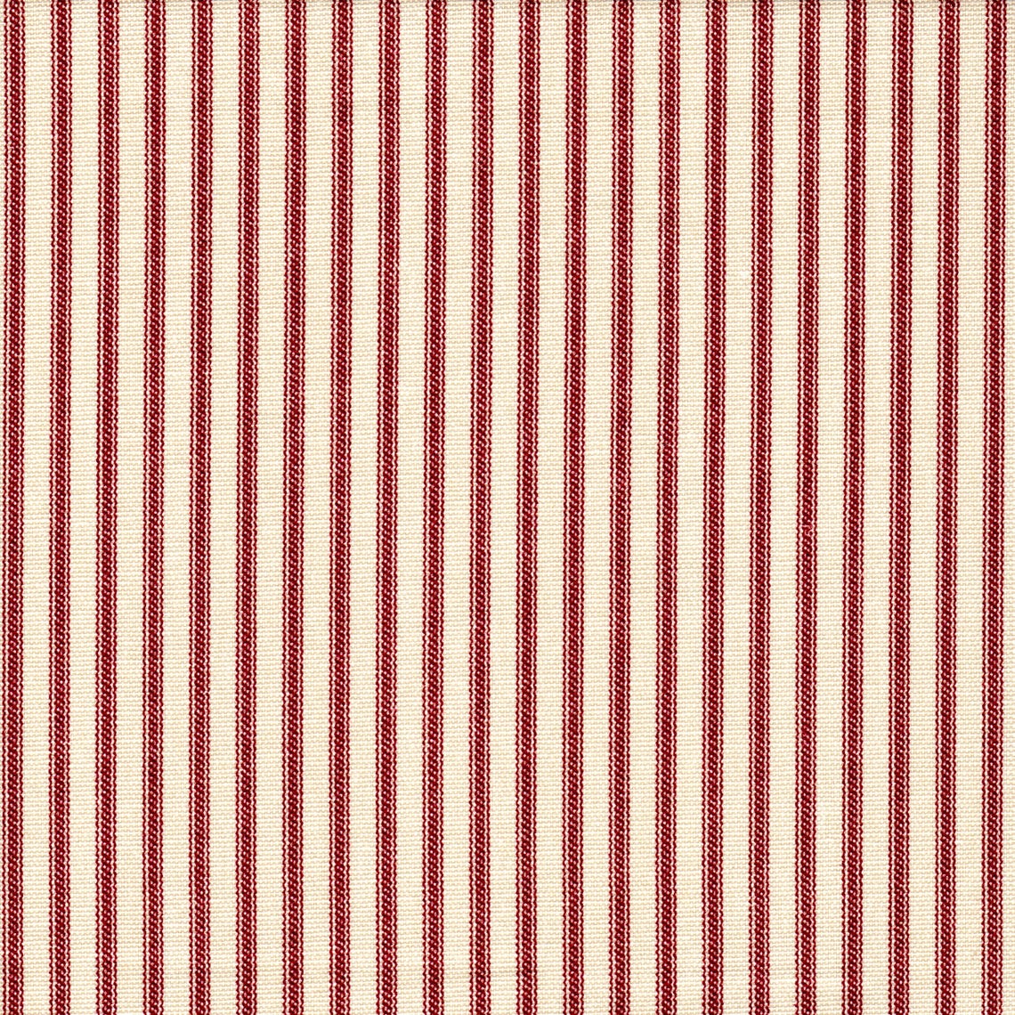duvet cover in farmhouse red traditional ticking stripe on beige