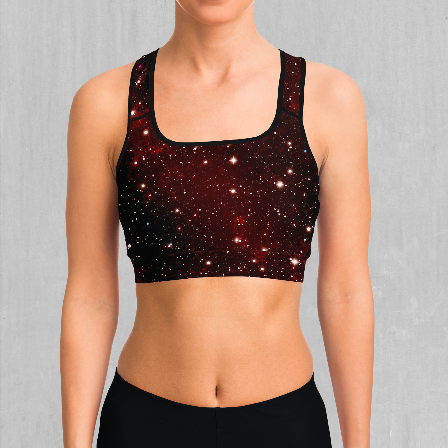 Red Cybernetic Sports Bra - Azimuth Clothing