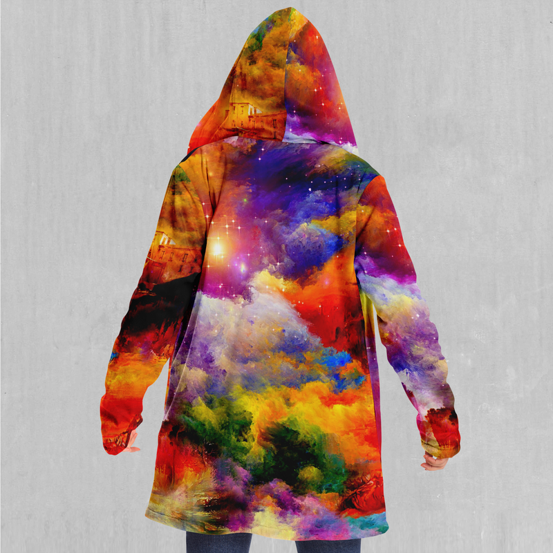 Lucid Dreams Abstract Galaxy EDM Rave Festival Sherpa Lined Cloak ...