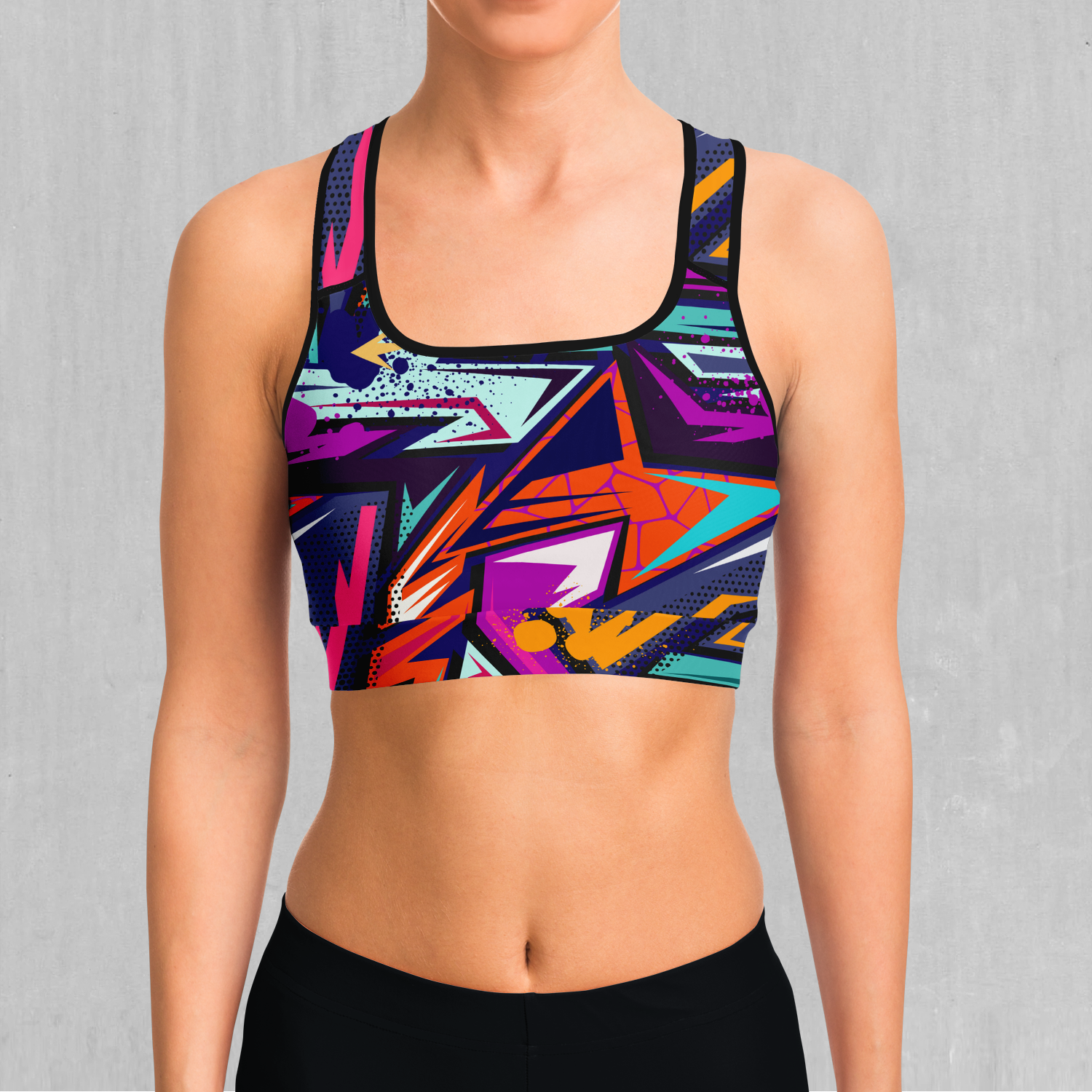 Floral Mandala Sports Bra, Festival Sports Bra