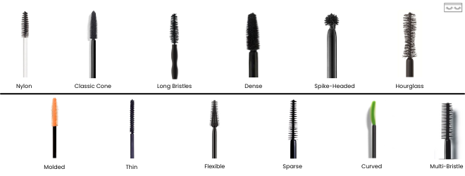 mascara brush types