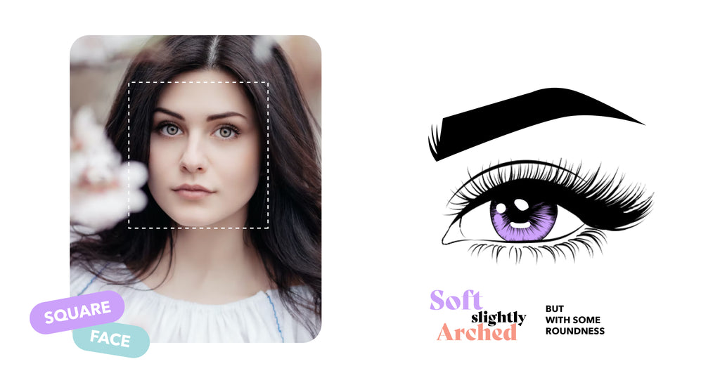 eyebrow shape for square face