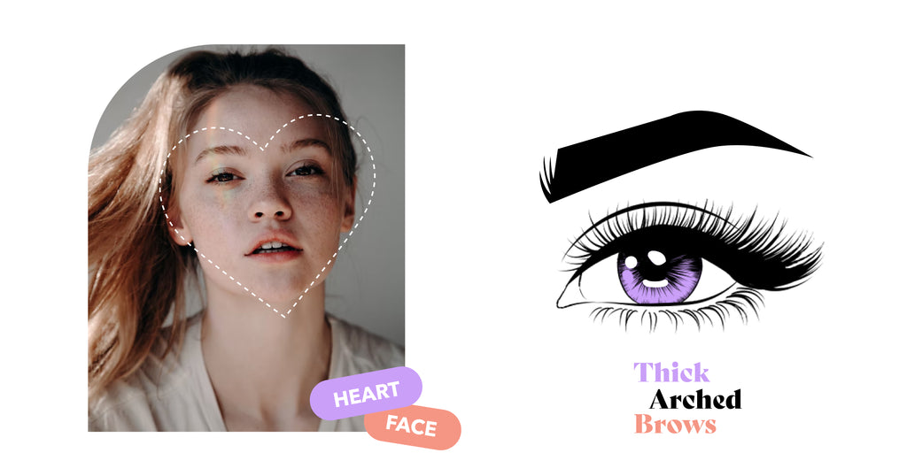 Find the Best Eyebrow Shape for Heart Face - Lilac St.