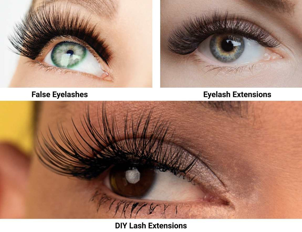 eyelash extensions vs false lashes