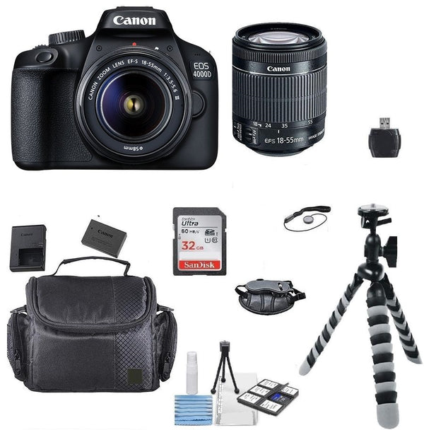 Canon 4000D 18MP Digital Camera with 18-55mm lens + Top Access – iHeartCamera