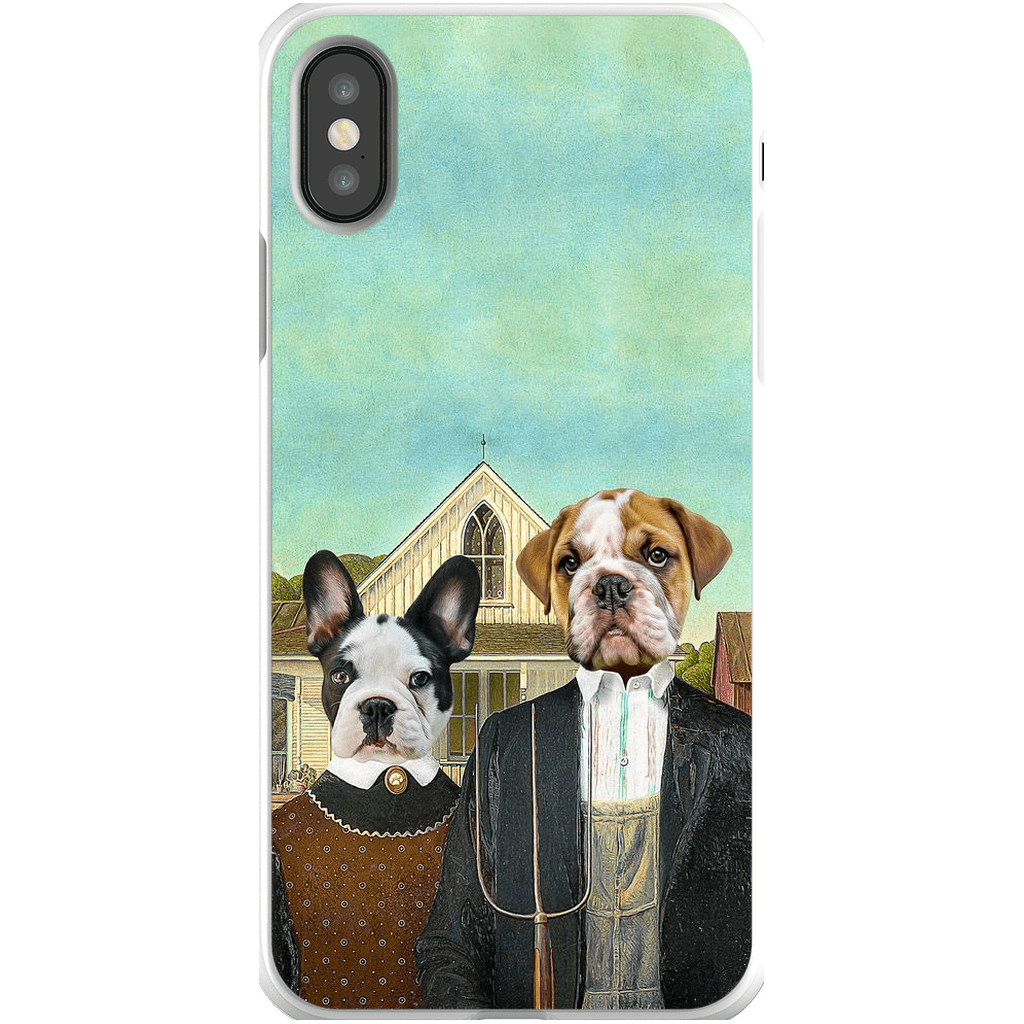 'American Pawthic' Personalized 2 Pet Phone Case
