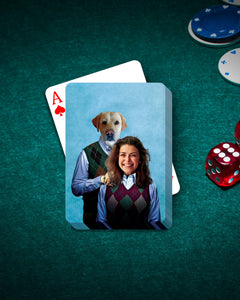 'Step Doggo and Human Female' Personalized Pet Playing Cards