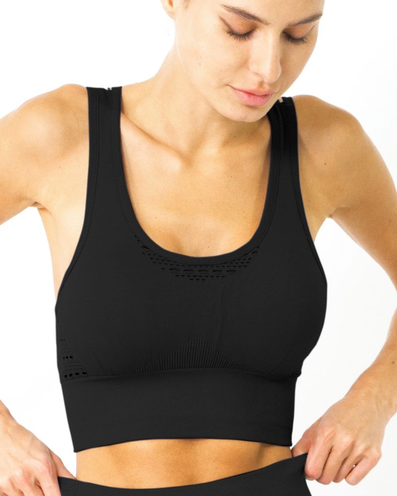 Bondi Sports Bra - Black/grey