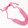Pink Crochet Layered Necklace