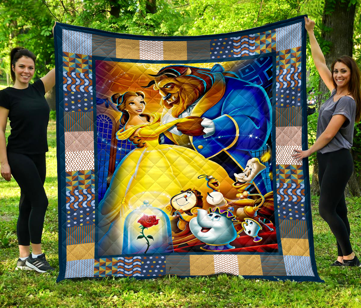 Beauty And The Beast Quilt And Blanket Noragift