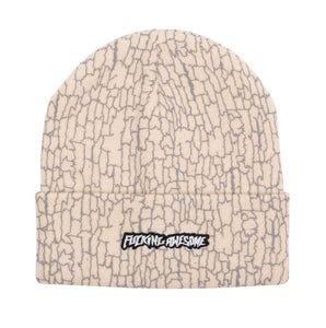 Fucking Awesome Everyday Camo Cuff Beanie - Cream