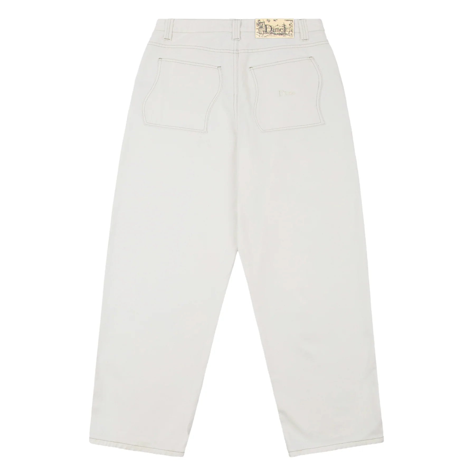 Dime Baggy Denim Pants - Off White – ninetimesskateshop