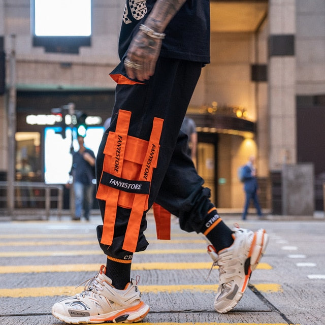 orange sweatpants mens