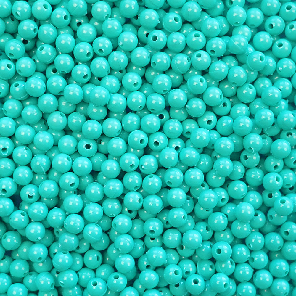 6mm Round Plastic Craft Beads, Lime Green Opaque, 500 beads - Pony Bead  Store