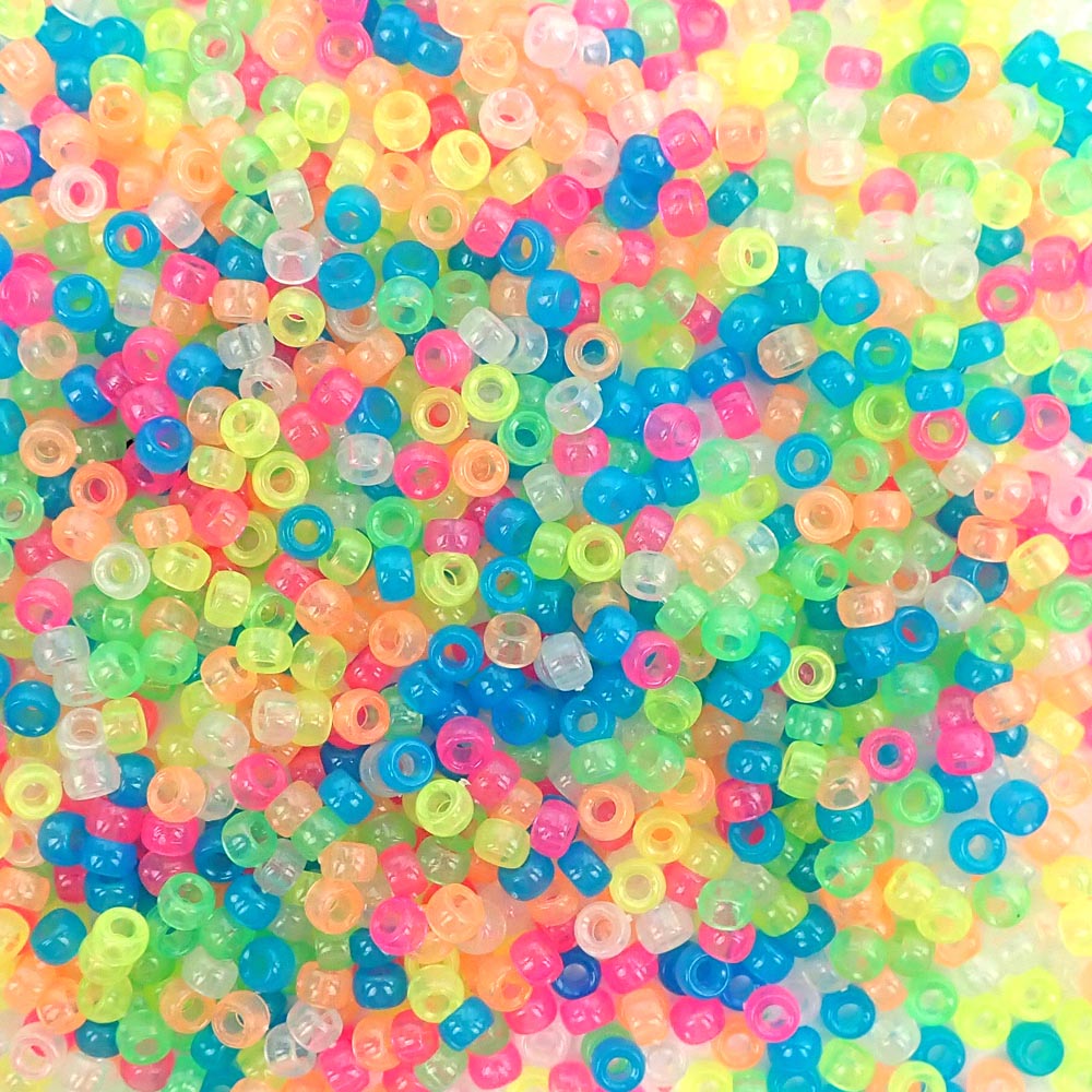 4mm Round Glow In The Dark Plastic Beads 1000/pk – i-Bead Inc.