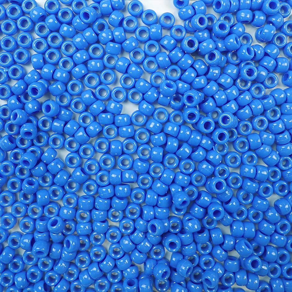 Opaque Red White & Blue 9mm x 6mm Plastic Acrylic USA Large Hole Pony –  bedazzlinbeads