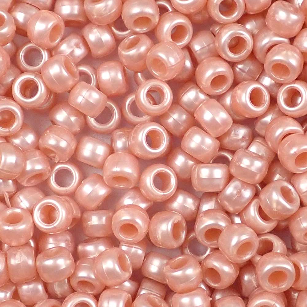 Quefe 2880pcs Pony Beads Kit Rainbow Beads Plastic Bead for Craft 6 x 9mm  24 Col