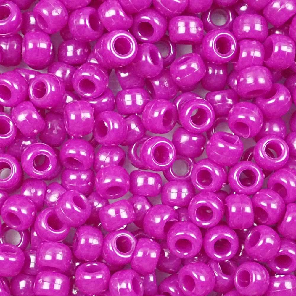 Quefe 2880pcs Pony Beads Kit Rainbow Beads Plastic Bead for Craft 6 x 9mm  24 Col