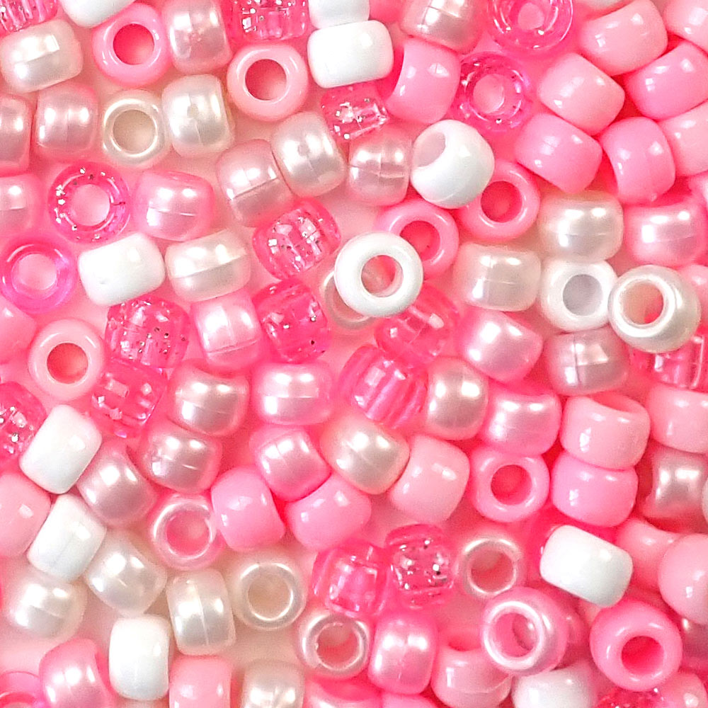 Halloween Mix Craft Pony Beads 6 x 9mm Assorted Colors Bulk, USA