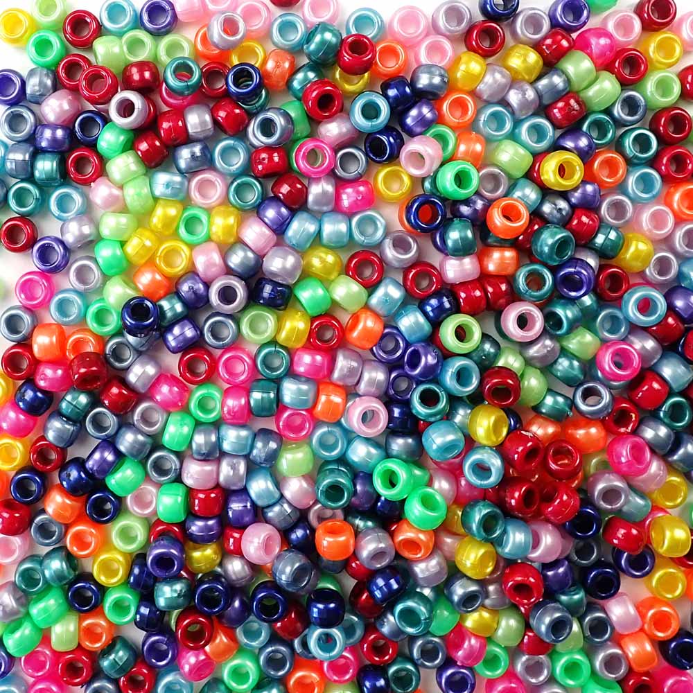 Pony Beads in over 200 colors & mixes - beads for crafts, bracelets