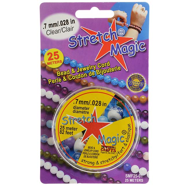 Stretch Magic Clear Beading Cord ALL SIZES Elastic Cord CLEAR Elastic Stretch  Cord, Stretch Magic Cord, No Fray Cord -  Hong Kong