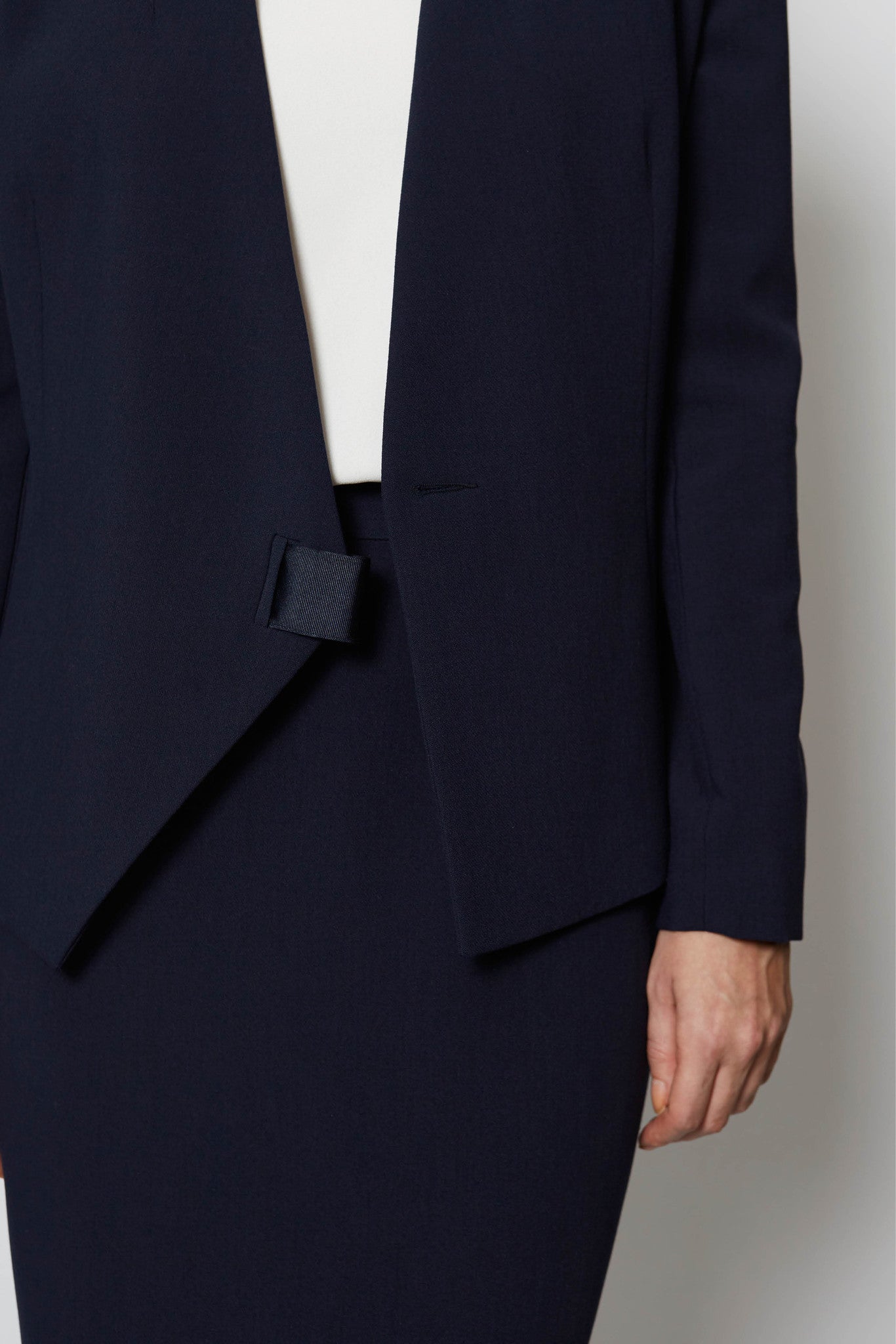 Winchester Navy Suiting Jacket - Libby London