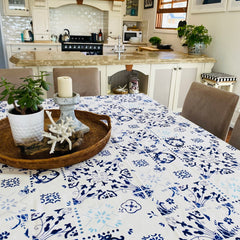 Table Cloth C&B Blue Tiles