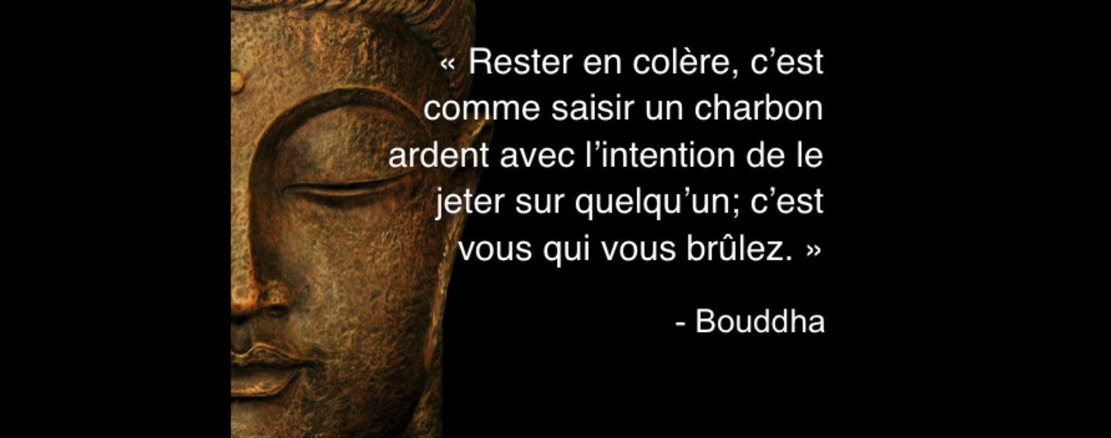 Citation Bouddha amour : Laisse grandir en toi un amour sans