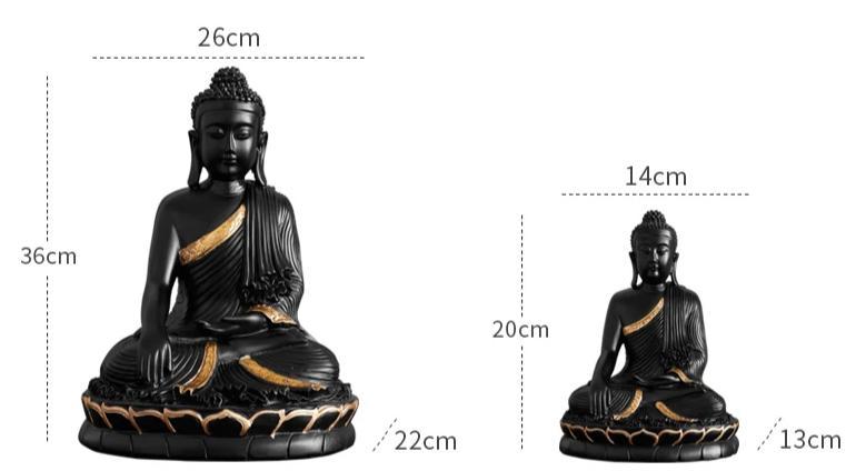 Dimensions statue shakyamuni appel de la terre