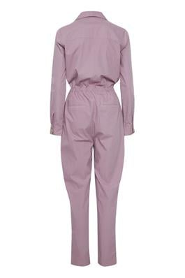 Desina Cotton Boiler Jumpsuit in Pink Mauve Shadows Jumpsuits B.Young